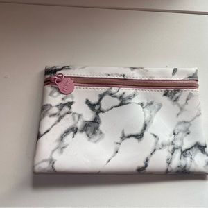 Whirlpool and black makeup bag